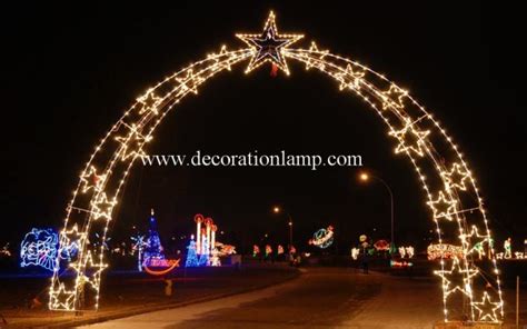 large outdoor christmas light arch