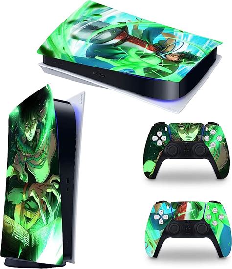 Anime Magic Black - PS5 Skin Console and 2 Controller, Vinyl Decal ...