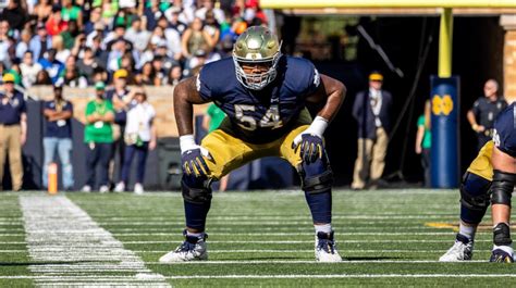 Notre Dame OL Blake Fisher Is Focused On Building A Dominant Game With ...