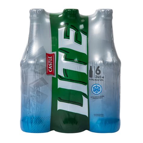 Castle Lite 6 x 340 ml Bottles | Woolworths.co.za