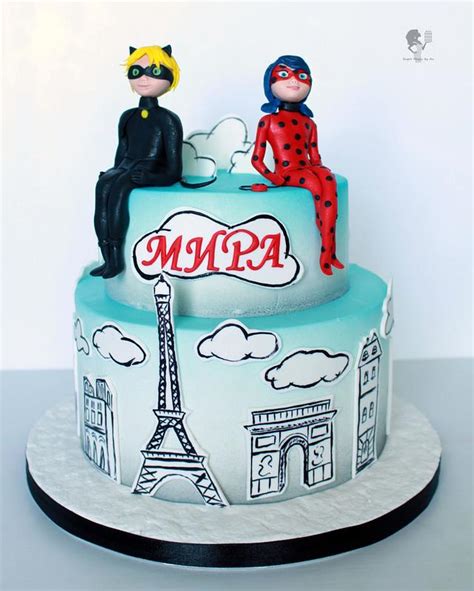 Miraculous Ladybug & Cat Noir - Cake by Antonia Lazarova - CakesDecor