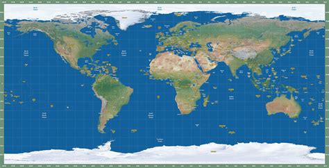 world-map-satellite-europe-centered-plate-carree | World Map With Countries