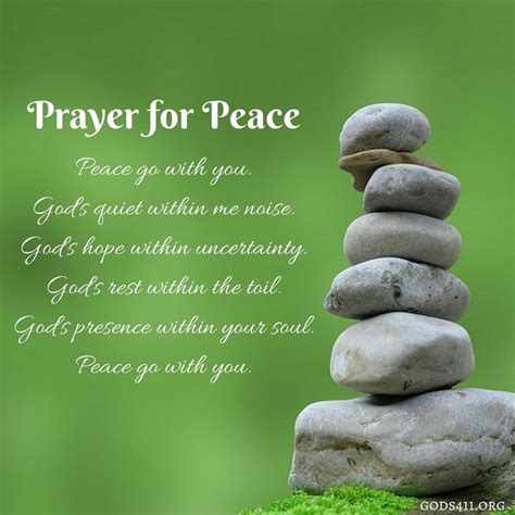 Prayer for Peace | Prayer for peace, Hope in god, Prayers