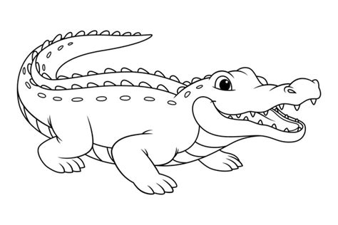 Baby Alligator Coloring Pages