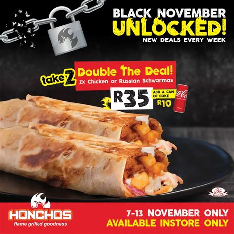 Honchos Menu with Prices South Africa (Updated October 2023)