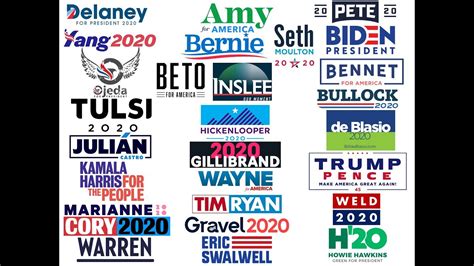 All The 2020 Presidential Campaign Logos, Analyzed and Ranked - YouTube