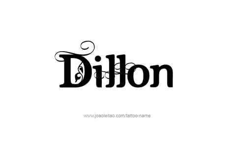 Dillon Name Tattoo Designs