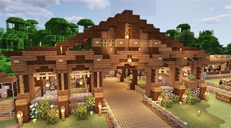 minecraft barn ideas - Google Search | Minecraft barn, Minecraft houses ...