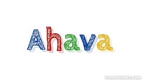 Ahava Logo | Free Name Design Tool from Flaming Text