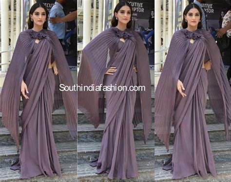 Sonam Kapoor Styles A Saree With A Twist! – South India Fashion