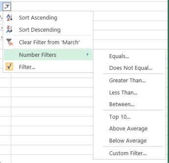 Filter data in a range or table - Excel