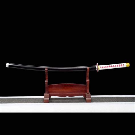 Demon Slayer Tsuyuri Kanao Nichirin Katana Sword with Full Tang Red ...