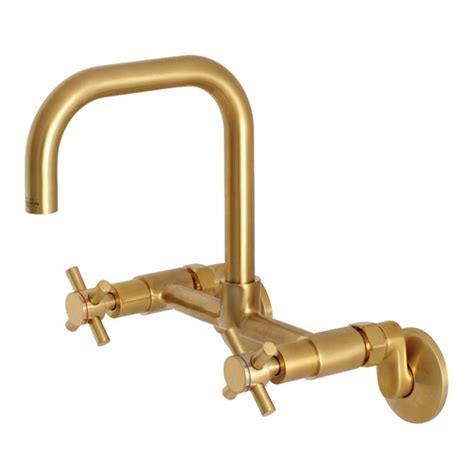 Kingston Brass Concord 8-Inch Adjustable Center Wall Mount Kitchen ...