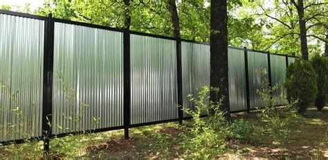 Residential Corrugated Metal Fence : Corrugated Metal Fence Houzz ...