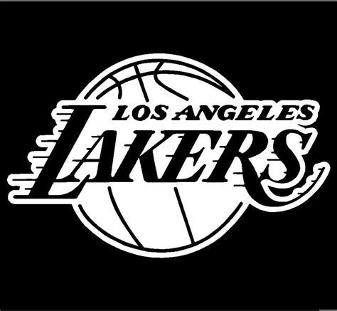 Background Lakers Logo Black And White - emsekflol.com