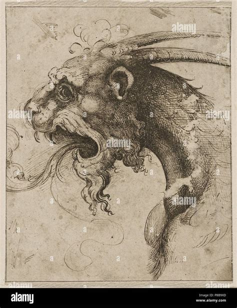 Head of a Chimera. Museum: Veste Coburg Stock Photo - Alamy