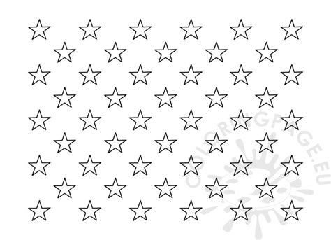 American Flag 50 Stars Coloring Pages