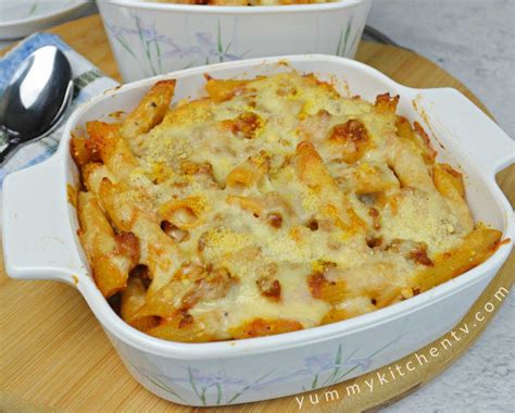 Baked Penne Pasta - Yummy Kitchen