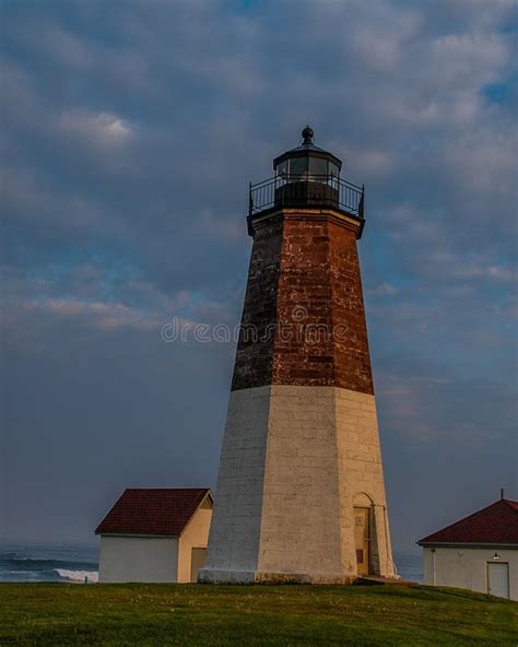 Point Judith Lighthouse, Narragansett, RI Editorial Stock Photo - Image ...