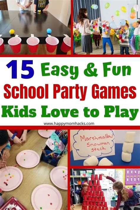 Easy Elementary School Party Games Kids and Room Moms will love