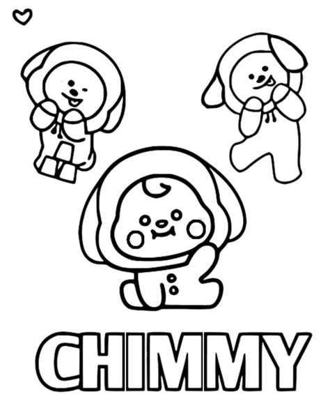 BT21 Shooky Coloring Pages