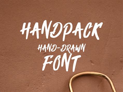 Handpack Hand-drawn Font - Graphicsfuel