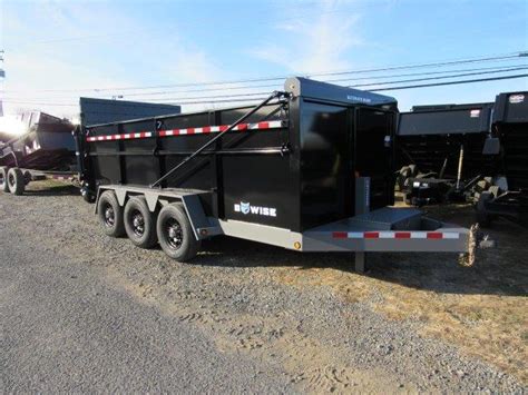 B Wise 7x16 Heavy Duty Dump Trailer – Tri-Axle | All Pro