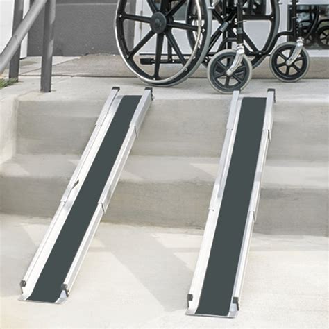 DMI Portable Wheelchair Ramp For Home, Van, Steps, Adjustable ...