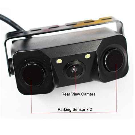 Parking Sensor HD Rear View Camera With Sensors Buzzer LED Night Vision ...