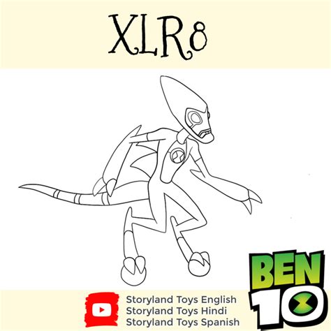 Ultimate Xlr8 Ben 10 Coloring Pages - kidsworksheetfun