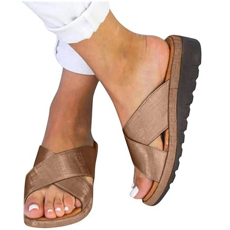 Mychoice - Mchoice Sandals for Women Wide Width,2021 Comfy Platform ...