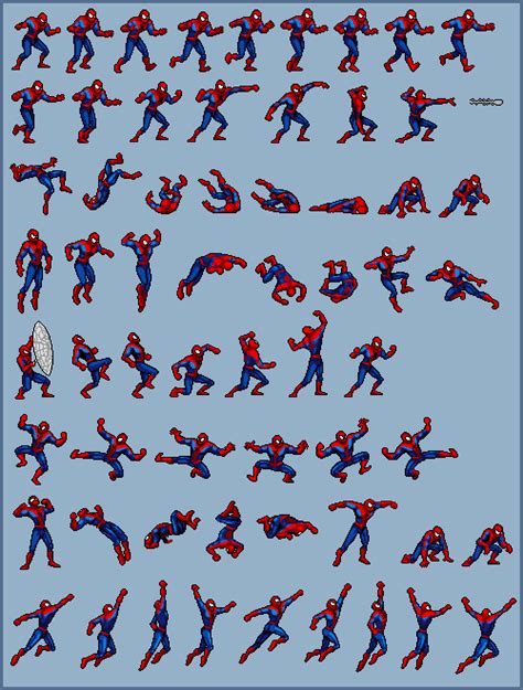 Apropiere Limita cenzură spiderman sprite sheet Imunitate șuncă Agent ...