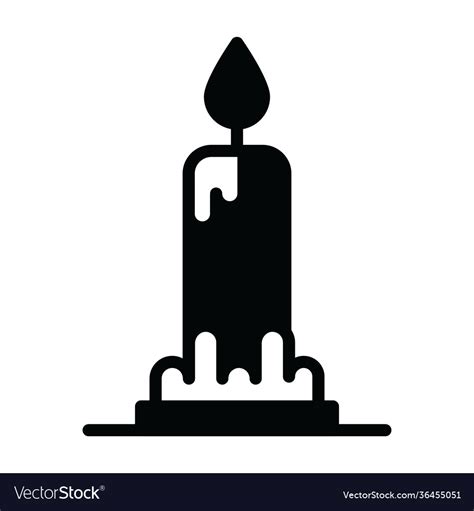 Candle Royalty Free Vector Image - VectorStock