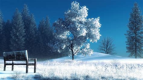 Anime Winter Scenery Wallpaper