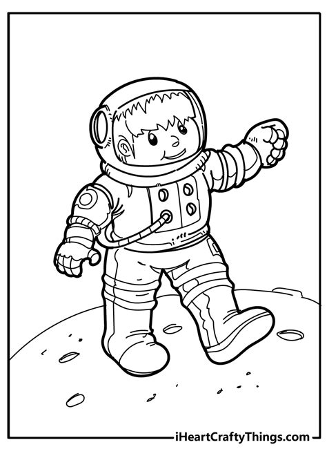 Astronaut Coloring Pages For Kids