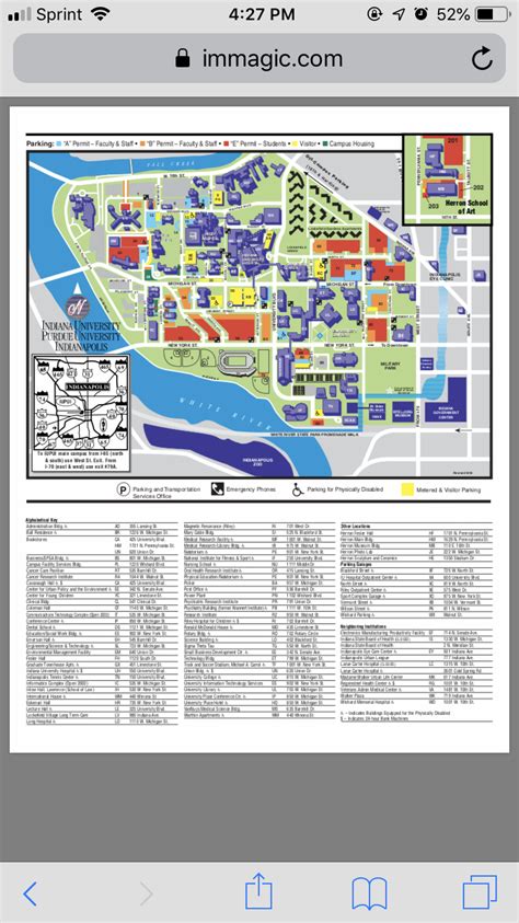 Iupui Campus Map Printable