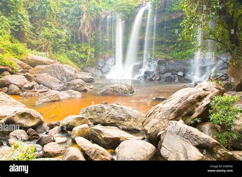 Phnom Kulen Waterfall, Cambodia Stock Photo - Alamy