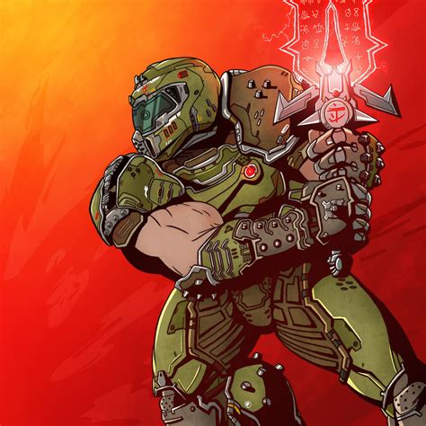 DOOM Eternal Fan art | Игровые арты, Сказочные персонажи, Негрил