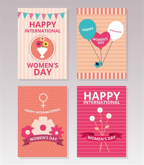 International Women's Day Cards 192374 Vector Art at Vecteezy