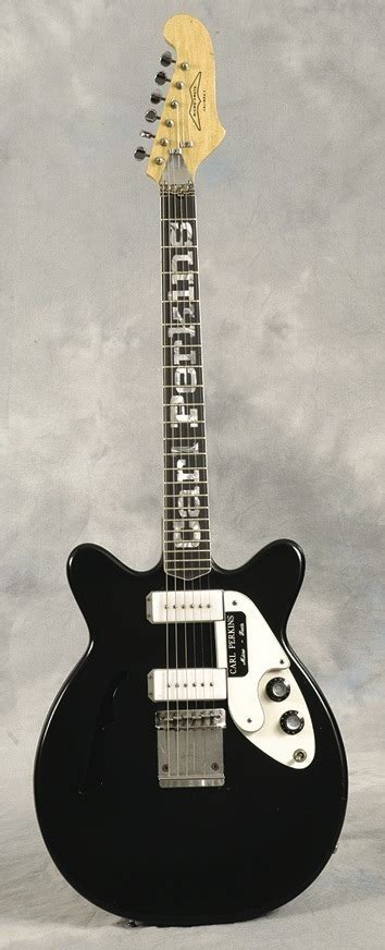 Carl Perkins owned and played Micro-Frets Calibra 2 guitar.