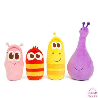 [Larva] Official Plush Toys Yellow Red Pink Violet Stuffed M Size Doll ...