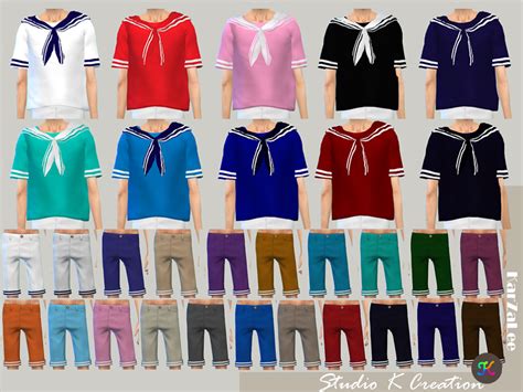 Sims 4 Sailor Outfit CC