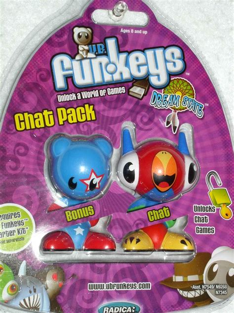 Amazon.com: Mattel FUNKEYS CHAT PACK (REWIND) : Toys & Games