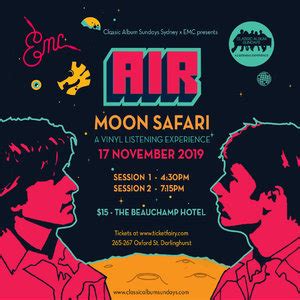 CAS Sydney x EMC presents: Air – Moon Safari Tickets | Darlinghurst ...