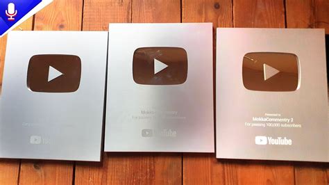 Unboxing 3 Youtube Silver Play Buttons - YouTube