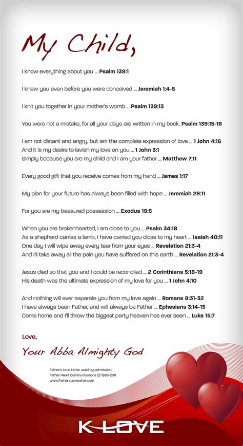 K-LOVE: Love Letter from God | For the kiddOs! | Pinterest | Note and Faith