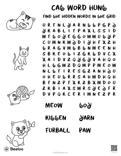 Cat Outline Printable Printable Word Searches | The Best Porn Website