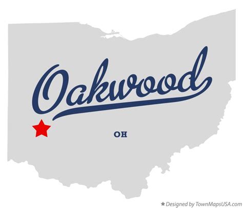 Map Of Oakwood Ohio - County Map Of Texas