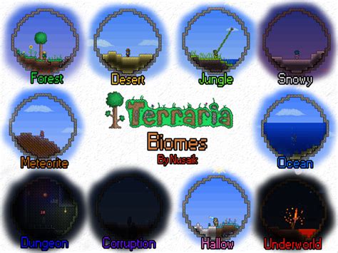 Terraria biomes by Nusaik on deviantART | Terrarium, Biomes, Terraria ...