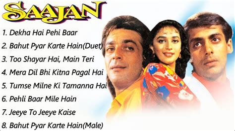 Saajan Movie All Songs~Salman Khan~ Madhuri Dixit~Sanjay Dutt~MUSICAL ...